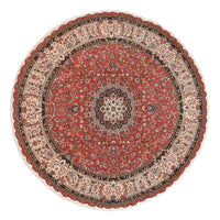 Perzisch tapijt - Tabriz - Premium rond  - 300 x 300 cm - rood