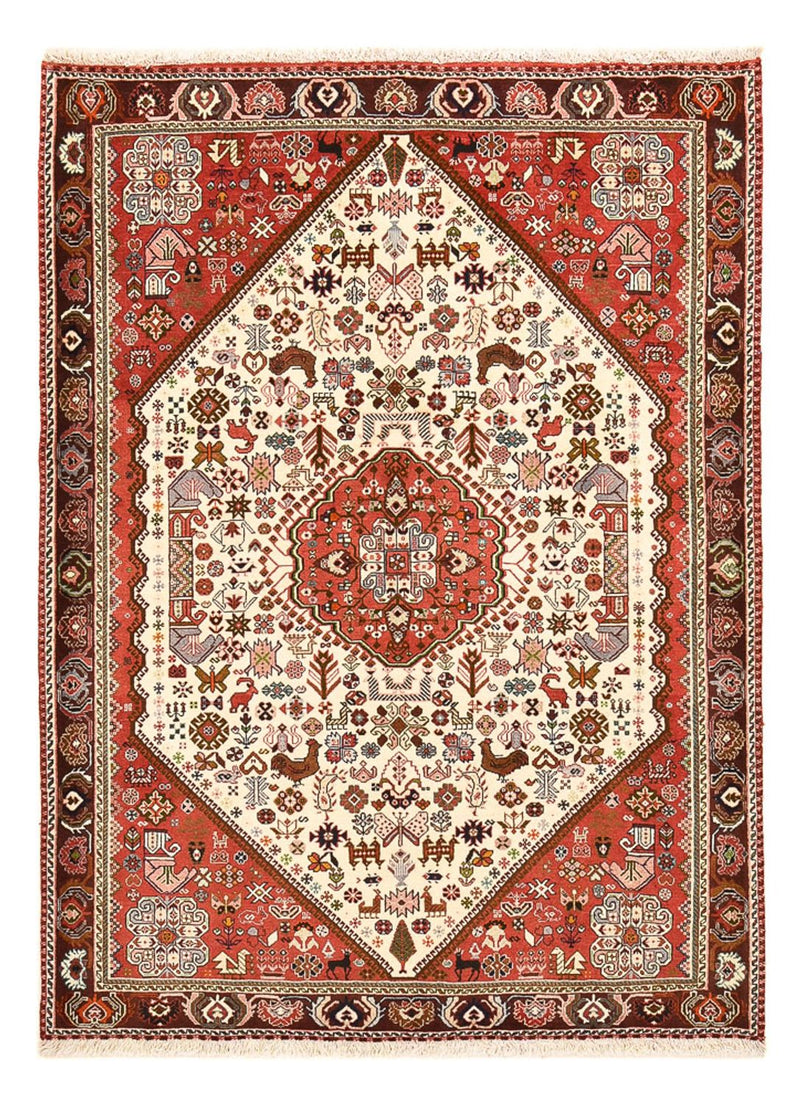 Gabbeh Tapijt - Kashkuli Perzisch - 200 x 150 cm - crème