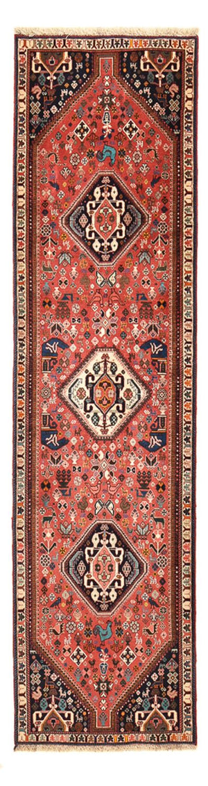 Loper Gabbeh Tapijt - Kashkuli Perzisch - 296 x 80 cm - rood
