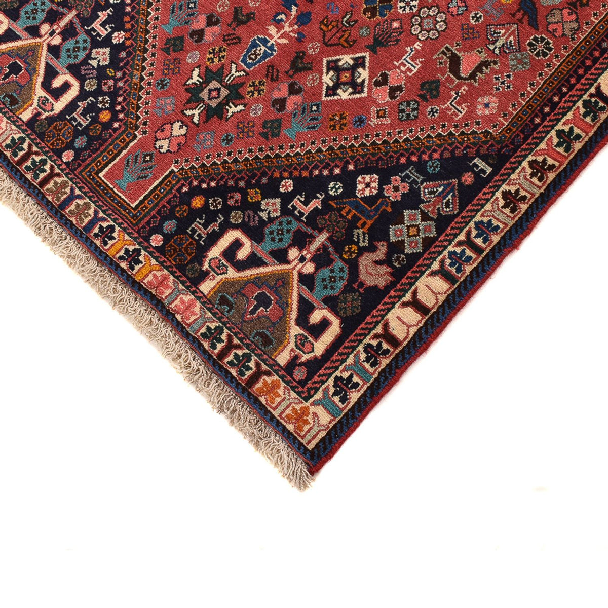 Loper Gabbeh Tapijt - Kashkuli Perzisch - 296 x 80 cm - rood