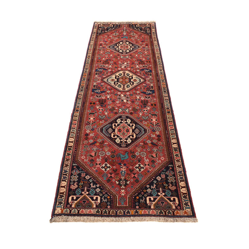 Loper Gabbeh Tapijt - Kashkuli Perzisch - 296 x 80 cm - rood