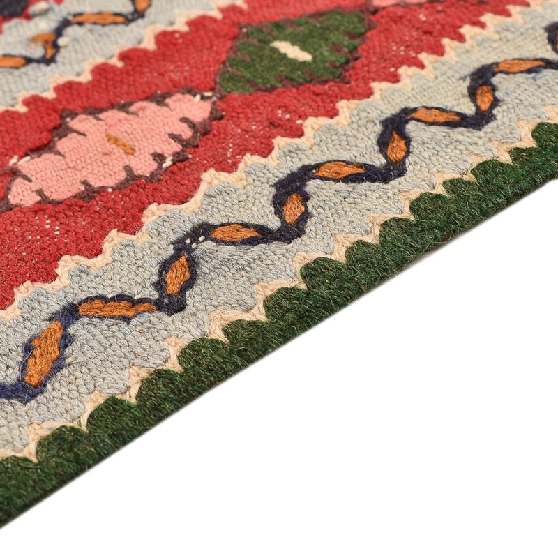 Kelim tapijt - Oosters vierkant  - 147 x 130 cm - rood