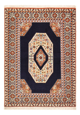 Perzisch tapijt - Tabriz - Royal - 142 x 100 cm - donkerblauw