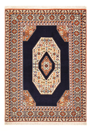 Perzisch tapijt - Tabriz - Royal - 142 x 100 cm - donkerblauw