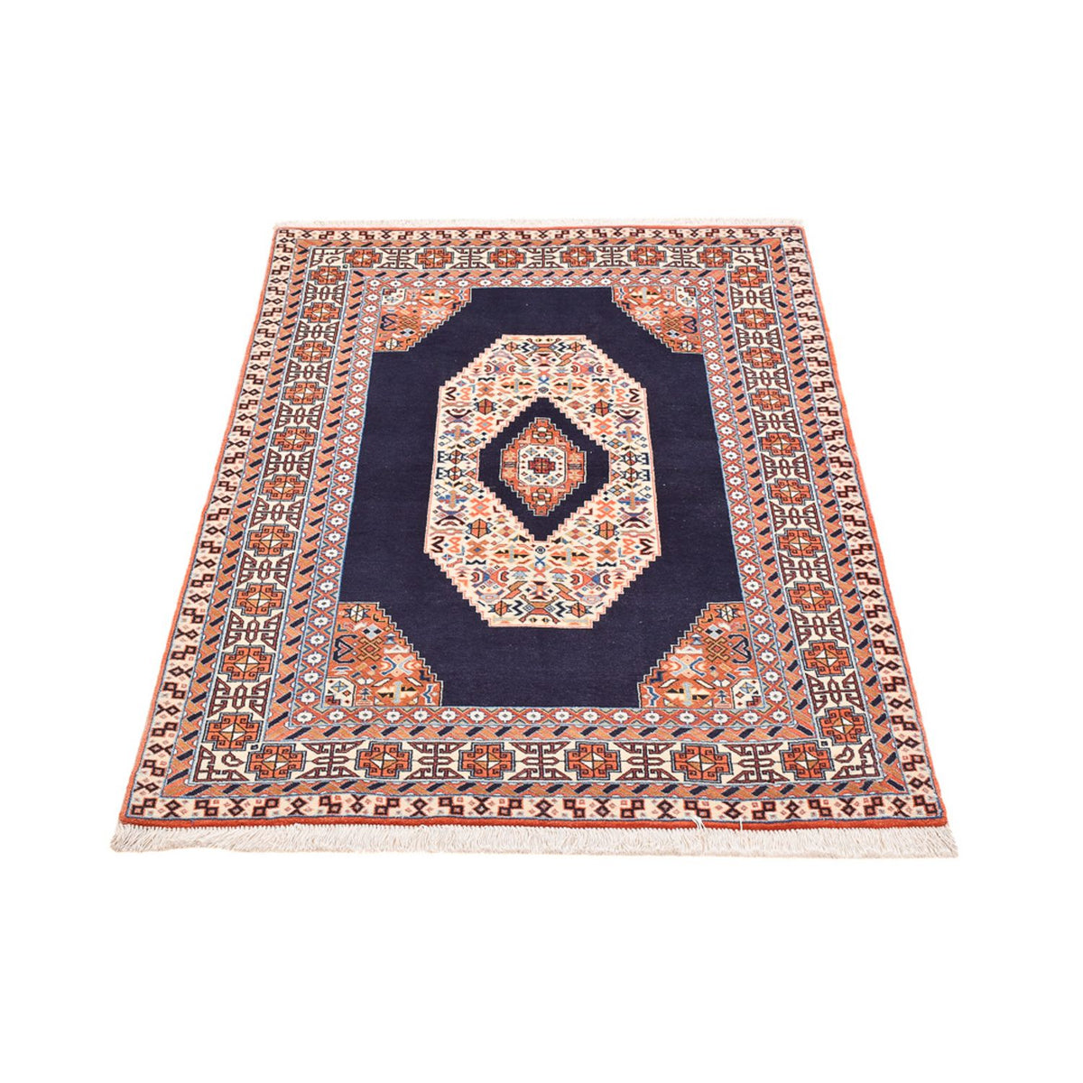 Perzisch tapijt - Tabriz - Royal - 142 x 100 cm - donkerblauw