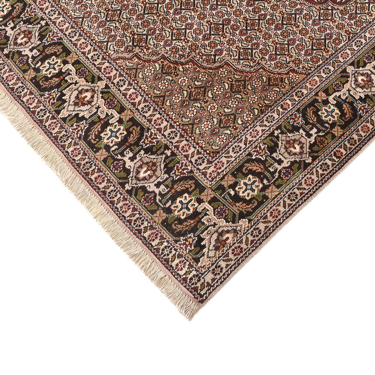 Perzisch tapijt - Tabriz - Royal vierkant  - 202 x 196 cm - lichtbruin