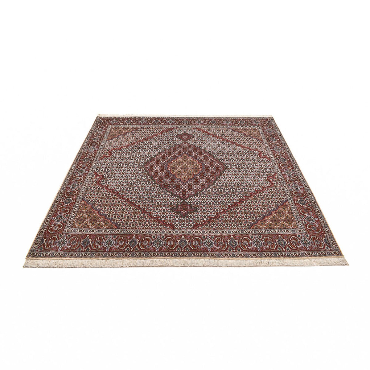 Perzisch tapijt - Bijar vierkant  - 202 x 198 cm - roest