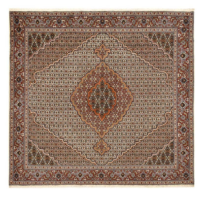 Perzisch tapijt - Tabriz - Royal vierkant  - 204 x 196 cm - bruin