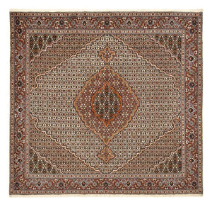 Perzisch tapijt - Tabriz - Royal vierkant  - 204 x 196 cm - bruin