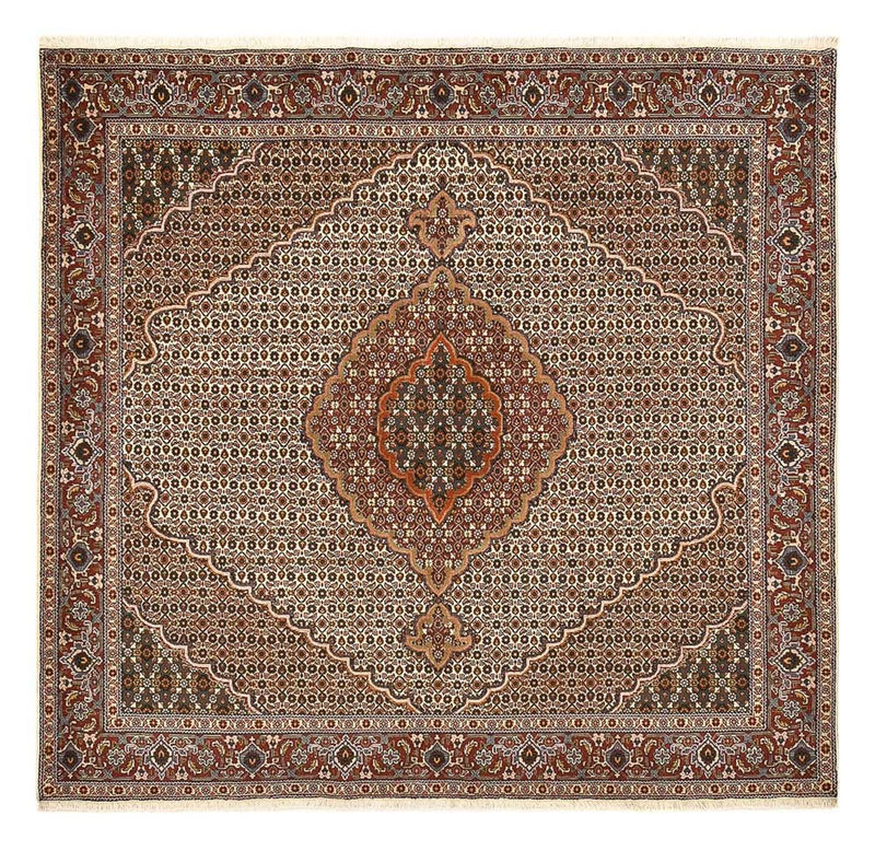 Perzisch tapijt - Tabriz - Royal vierkant  - 204 x 196 cm - bruin