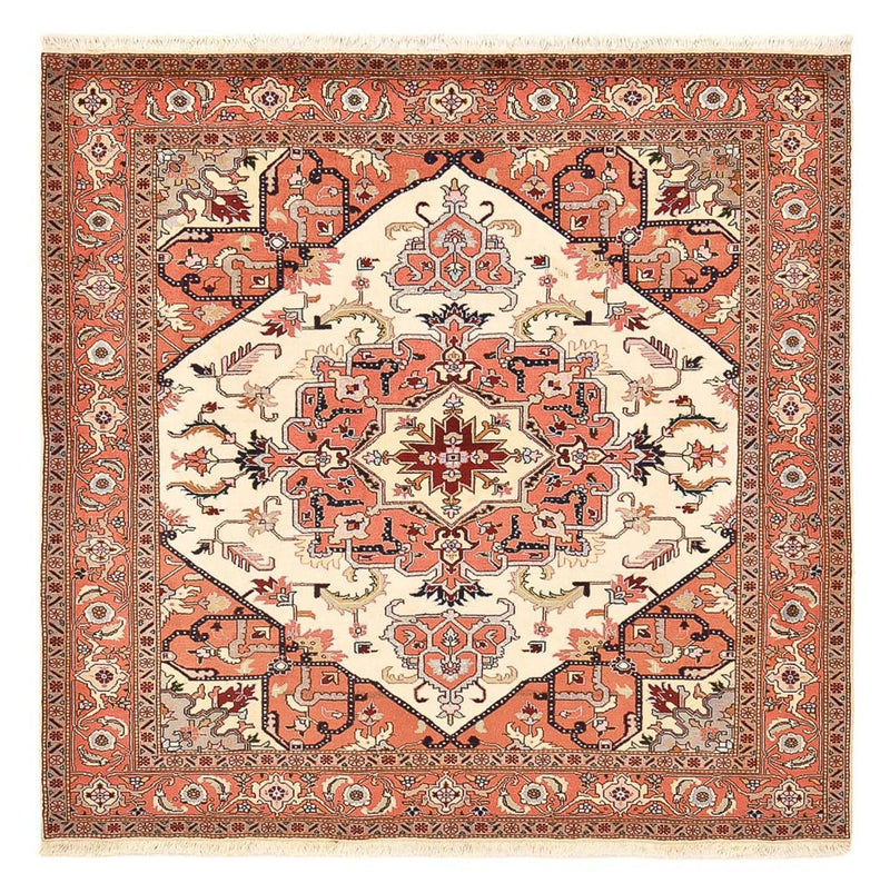 Perzisch tapijt - Tabriz - Royal vierkant  - 205 x 200 cm - crème
