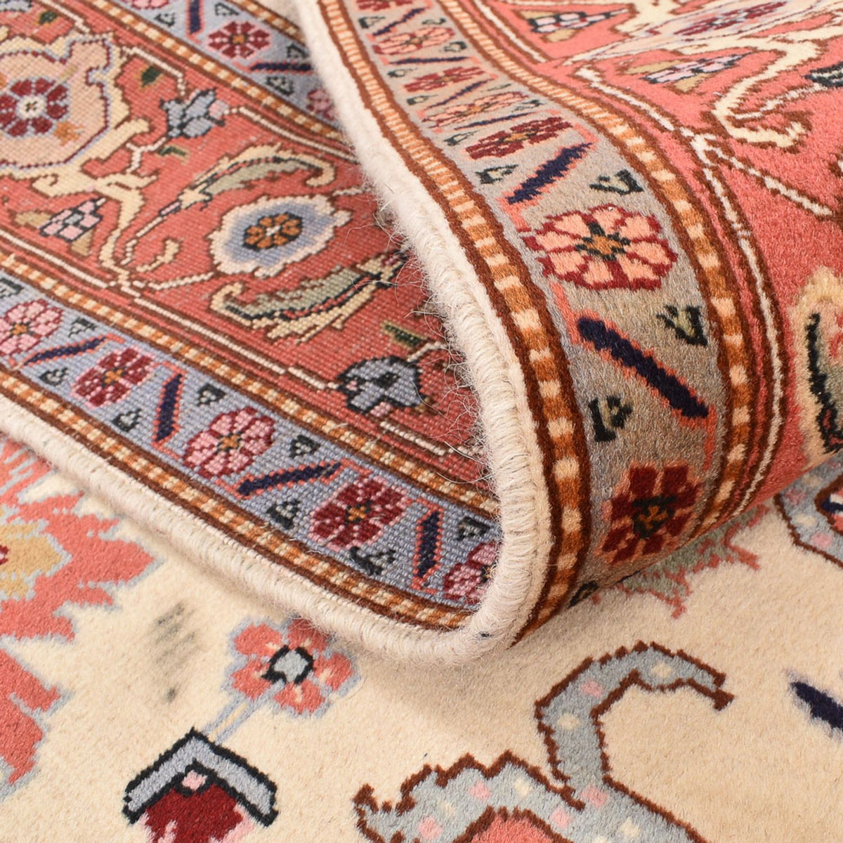 Perzisch tapijt - Tabriz - Royal vierkant  - 205 x 200 cm - crème