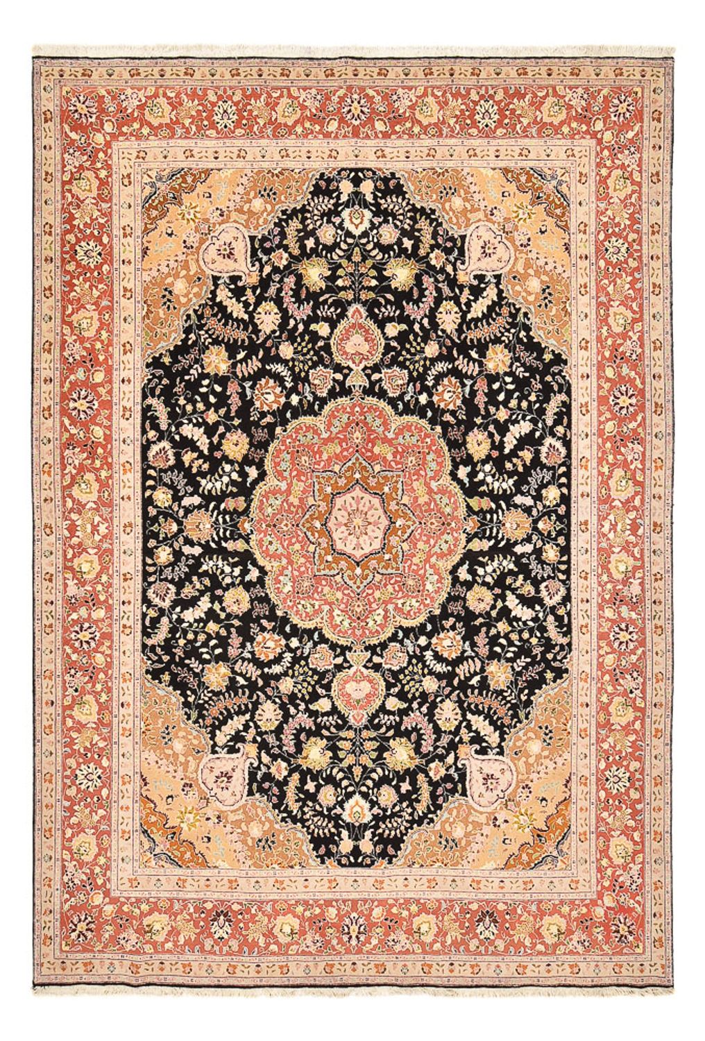 Perzisch tapijt - Tabriz - Royal - 357 x 248 cm - donkerblauw