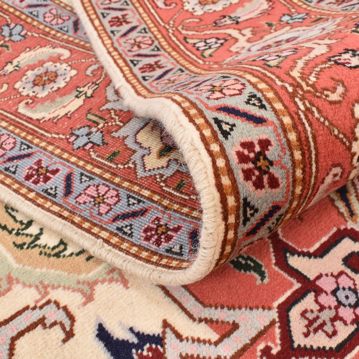 Perzisch tapijt - Tabriz - Royal vierkant  - 216 x 195 cm - crème