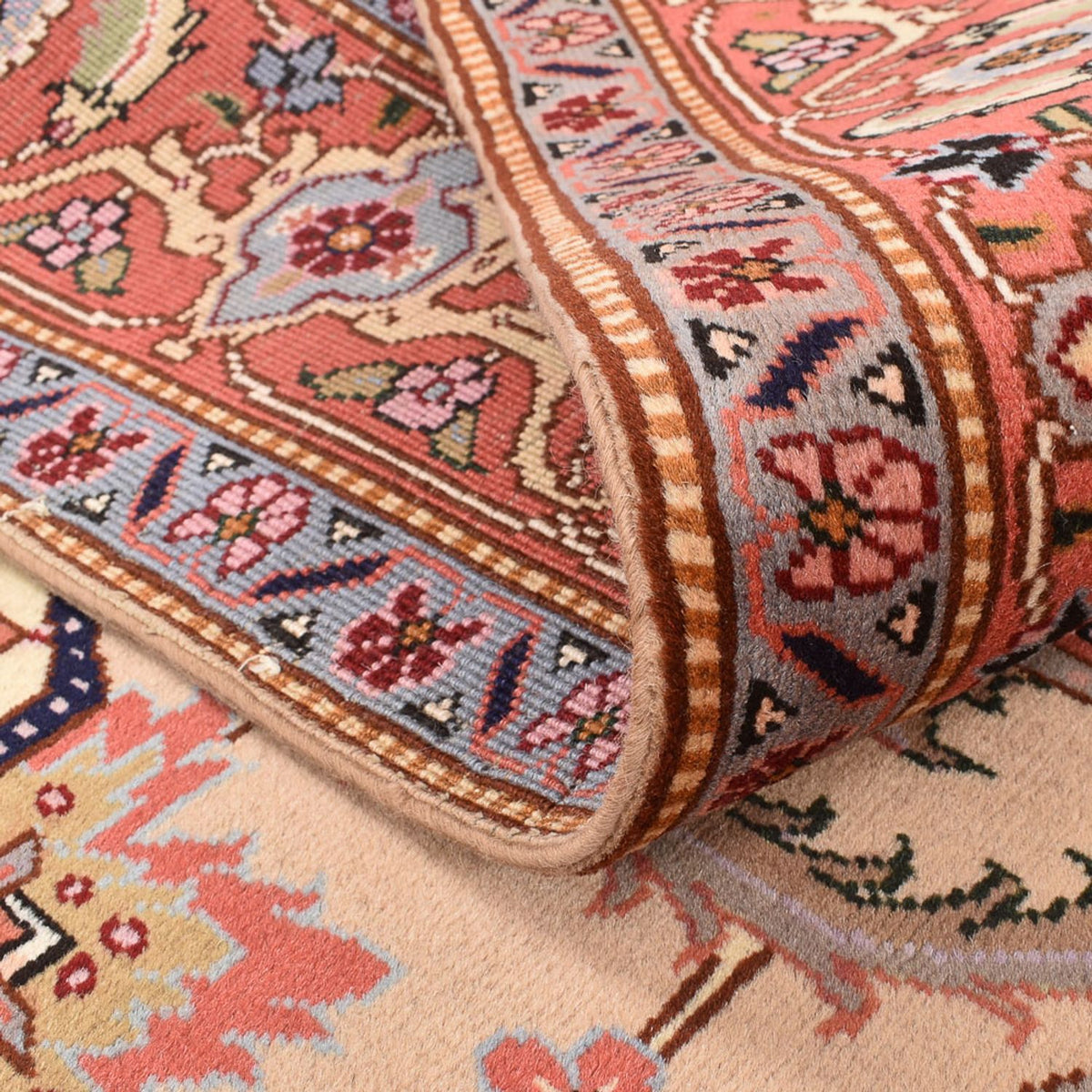 Perzisch Tapijt - Nomadisch vierkant  - 200 x 197 cm - licht beige