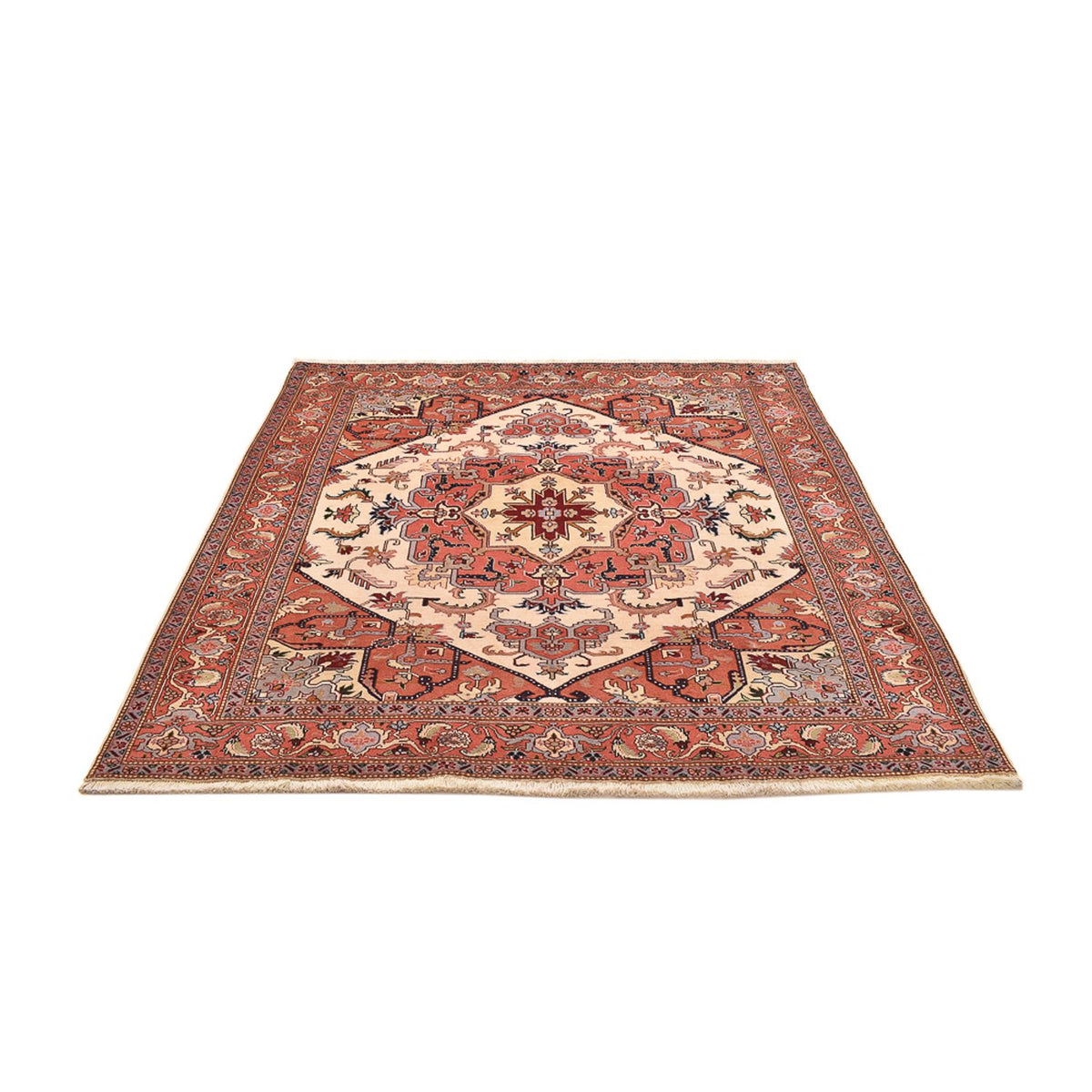 Perzisch tapijt - Tabriz - Royal vierkant  - 207 x 205 cm - crème