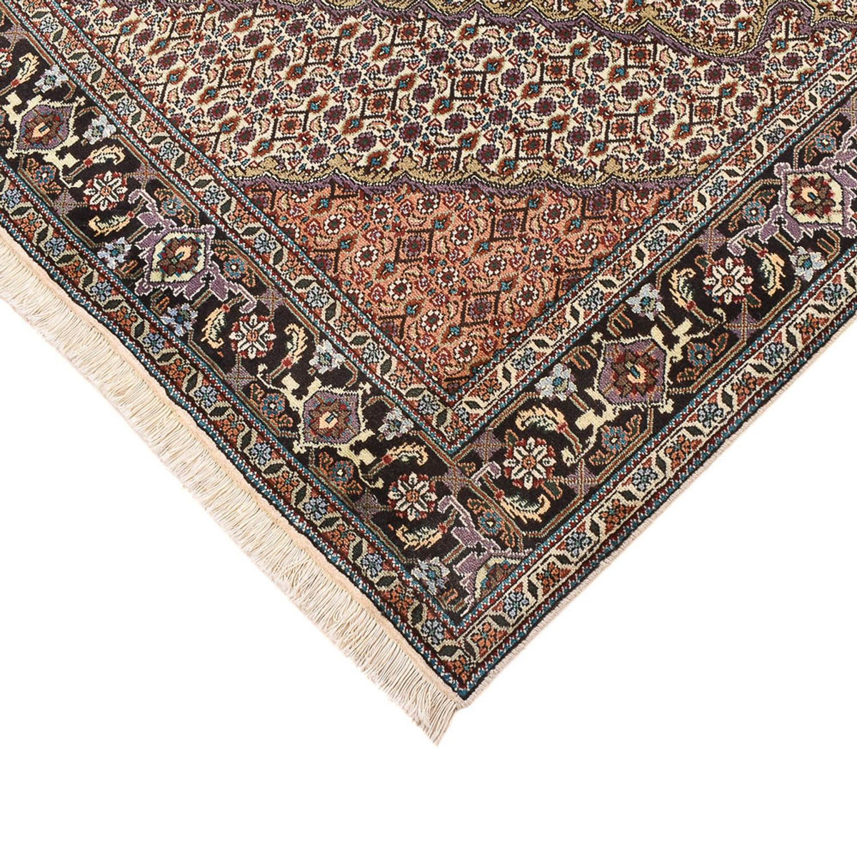 Perzisch tapijt - Tabriz - Royal vierkant  - 202 x 200 cm - zand