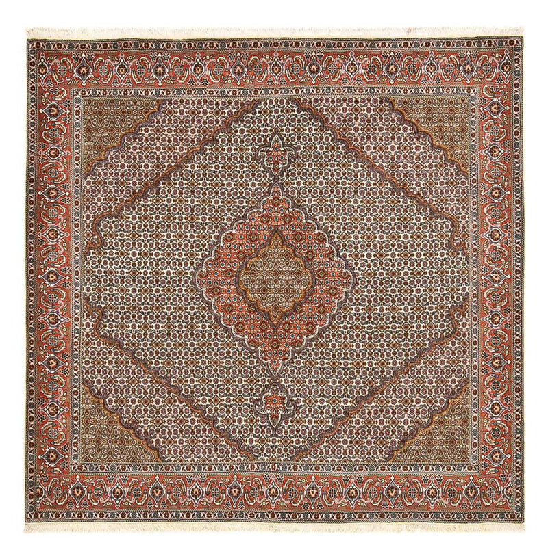 Perzisch tapijt - Tabriz - Royal vierkant  - 210 x 206 cm - roest
