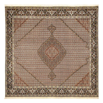 Perzisch tapijt - Tabriz - Royal vierkant  - 205 x 204 cm - bruin