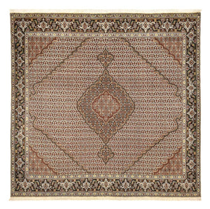 Perzisch tapijt - Tabriz - Royal vierkant  - 205 x 204 cm - bruin