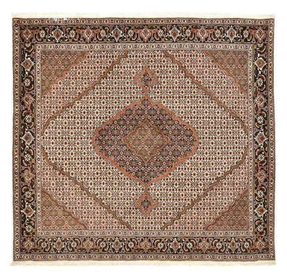 Perzisch tapijt - Tabriz - Royal vierkant  - 206 x 202 cm - lichtbruin