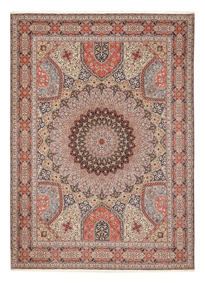 Perzisch tapijt - Tabriz - Royal - 413 x 305 cm - terracotta