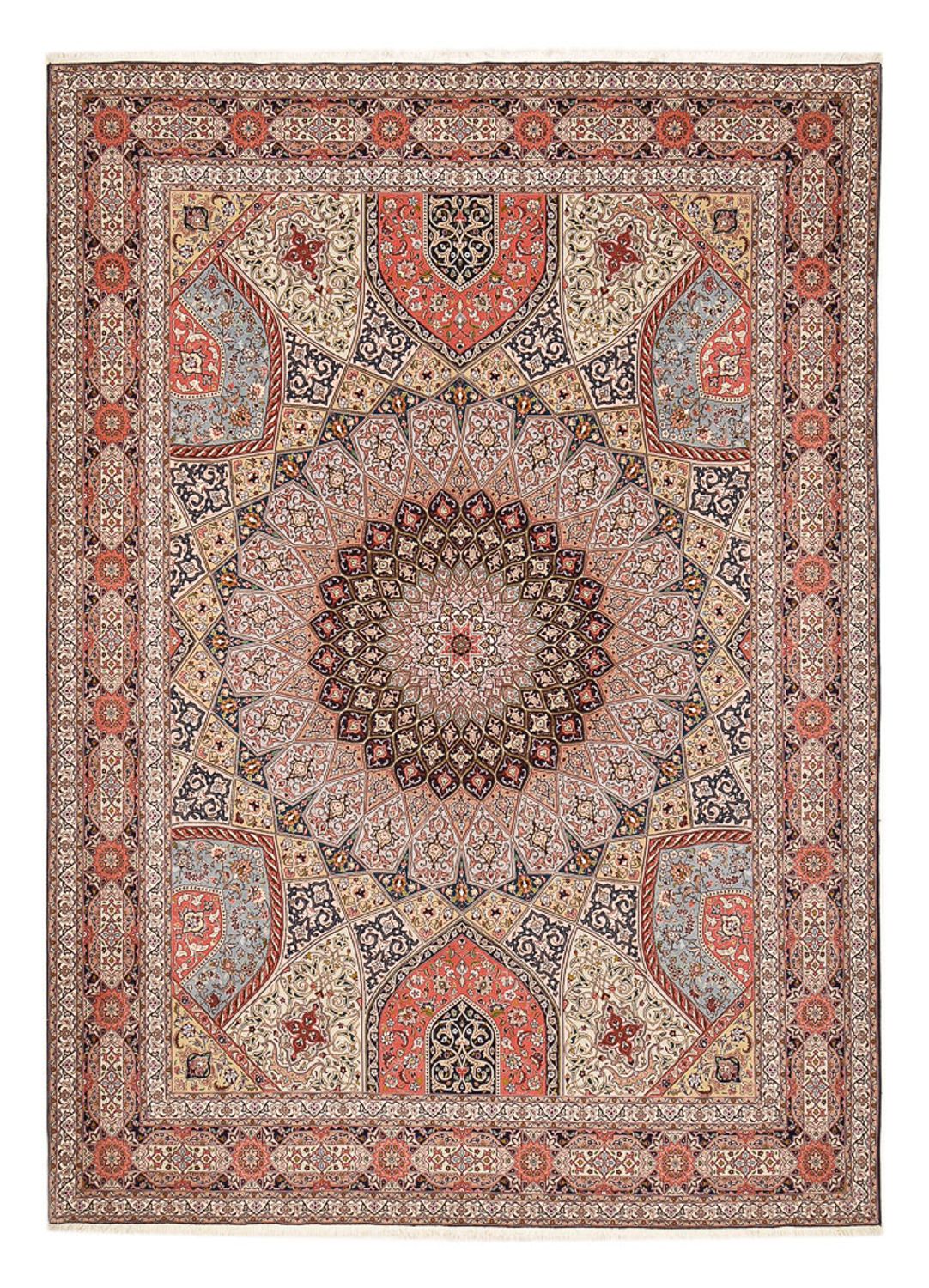 Perzisch tapijt - Tabriz - Royal - 413 x 305 cm - terracotta