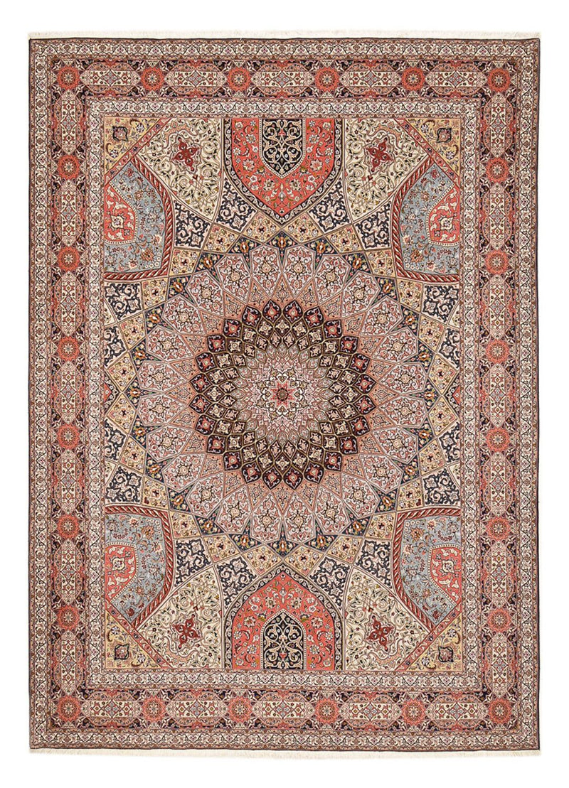Perzisch tapijt - Tabriz - Royal - 413 x 305 cm - terracotta