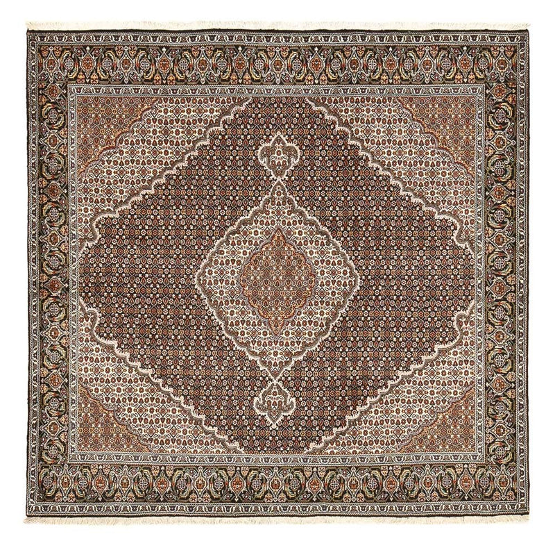 Perzisch tapijt - Tabriz - Royal vierkant  - 207 x 205 cm - bruin