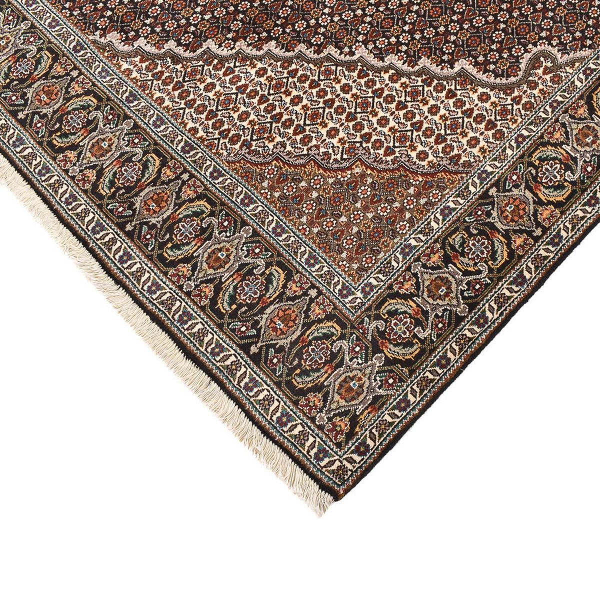 Perzisch tapijt - Tabriz - Royal vierkant  - 207 x 205 cm - bruin