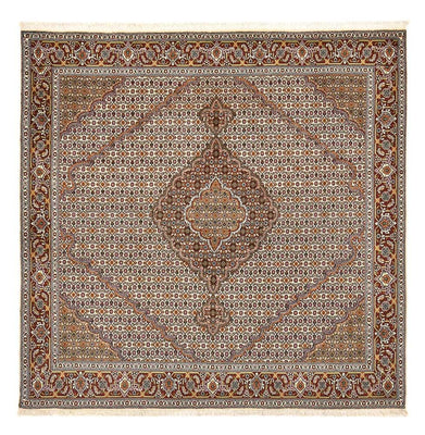 Perzisch tapijt - Tabriz - Royal vierkant  - 208 x 198 cm - lichtbruin