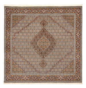 Perzisch tapijt - Tabriz - Royal vierkant  - 208 x 198 cm - lichtbruin