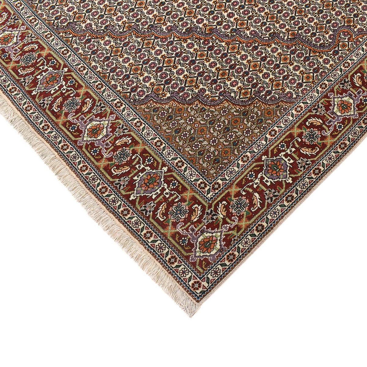 Perzisch tapijt - Tabriz - Royal vierkant  - 208 x 198 cm - lichtbruin