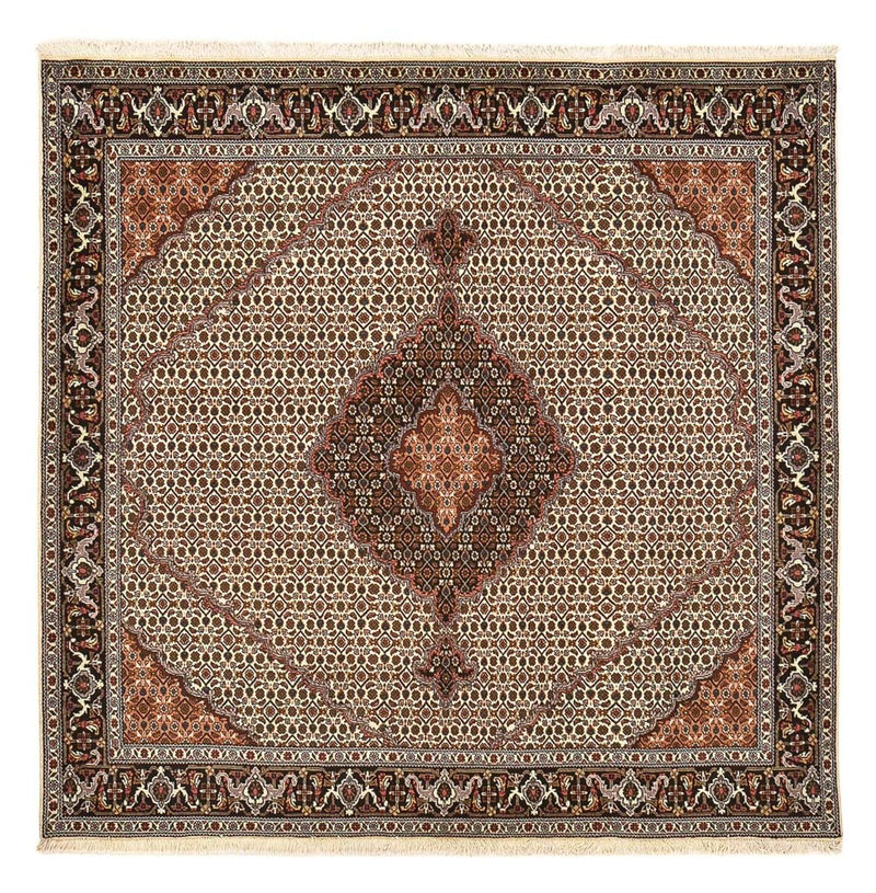Perzisch tapijt - Tabriz - Royal vierkant  - 208 x 200 cm - zand