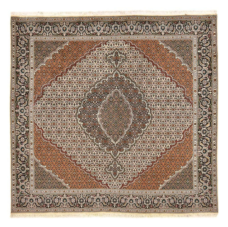 Perzisch tapijt - Tabriz - Royal vierkant  - 206 x 202 cm - lichtbruin