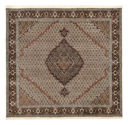 Perzisch tapijt - Tabriz - Royal vierkant  - 200 x 200 cm - bruin