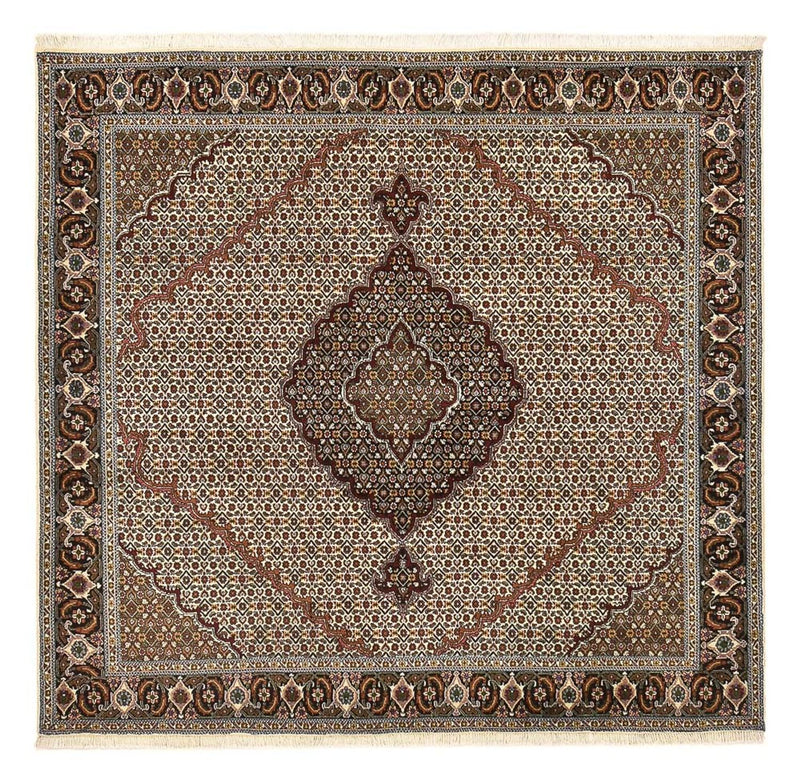 Perzisch tapijt - Tabriz - Royal vierkant  - 200 x 200 cm - bruin