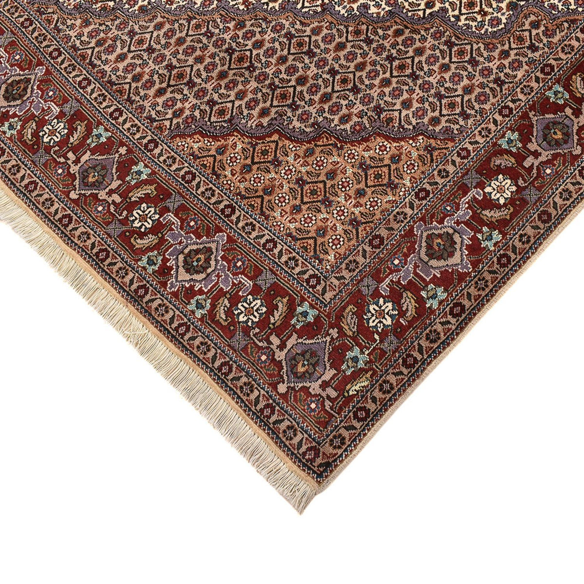 Perzisch tapijt - Tabriz - Royal vierkant  - 204 x 198 cm - lichtbruin