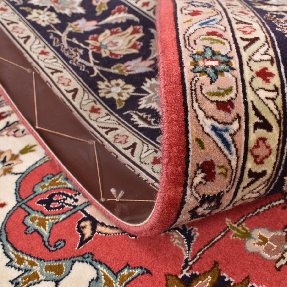 Perzisch tapijt - Tabriz - Royal vierkant  - 204 x 200 cm - rood