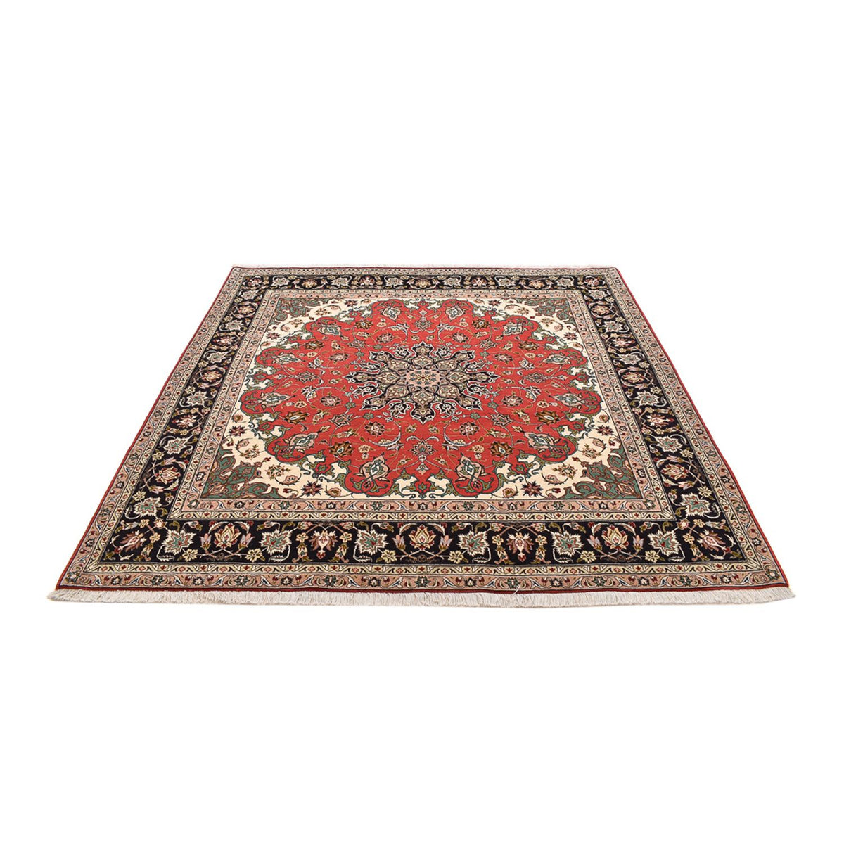 Perzisch tapijt - Tabriz - Royal vierkant  - 204 x 200 cm - rood