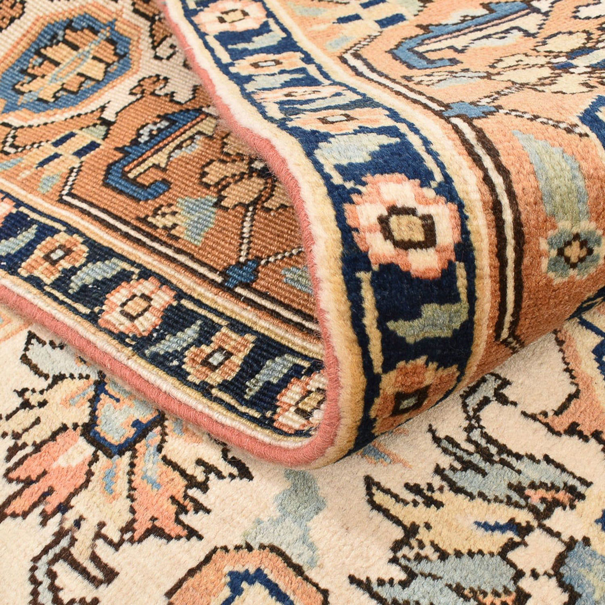 Perzisch Tapijt - Nomadisch vierkant  - 207 x 192 cm - licht beige