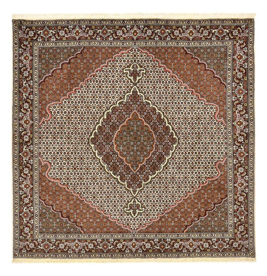 Perzisch tapijt - Tabriz - Royal vierkant  - 205 x 201 cm - lichtbruin