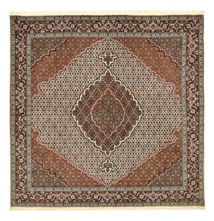 Perzisch tapijt - Tabriz - Royal vierkant  - 205 x 201 cm - lichtbruin