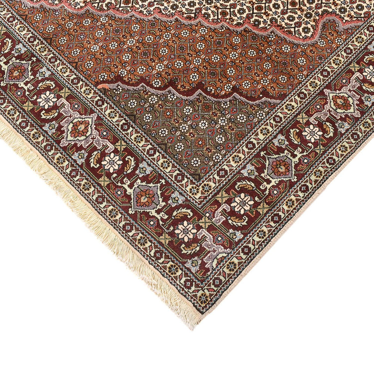 Perzisch tapijt - Tabriz - Royal vierkant  - 205 x 201 cm - lichtbruin