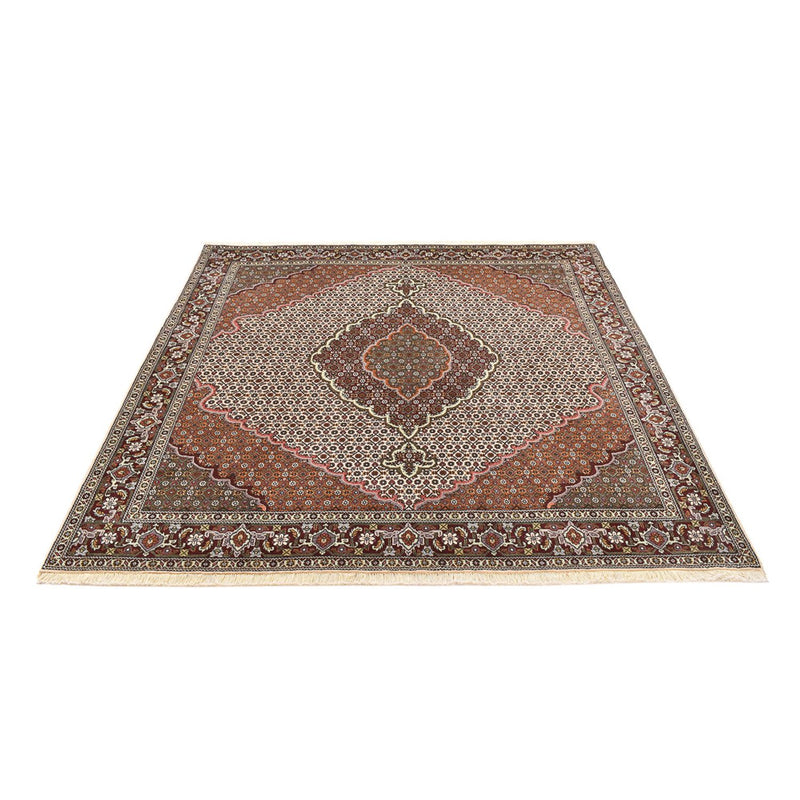 Perzisch tapijt - Tabriz - Royal vierkant  - 205 x 201 cm - lichtbruin
