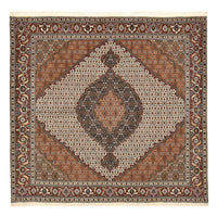 Perzisch tapijt - Tabriz - Royal vierkant  - 199 x 198 cm - lichtbruin