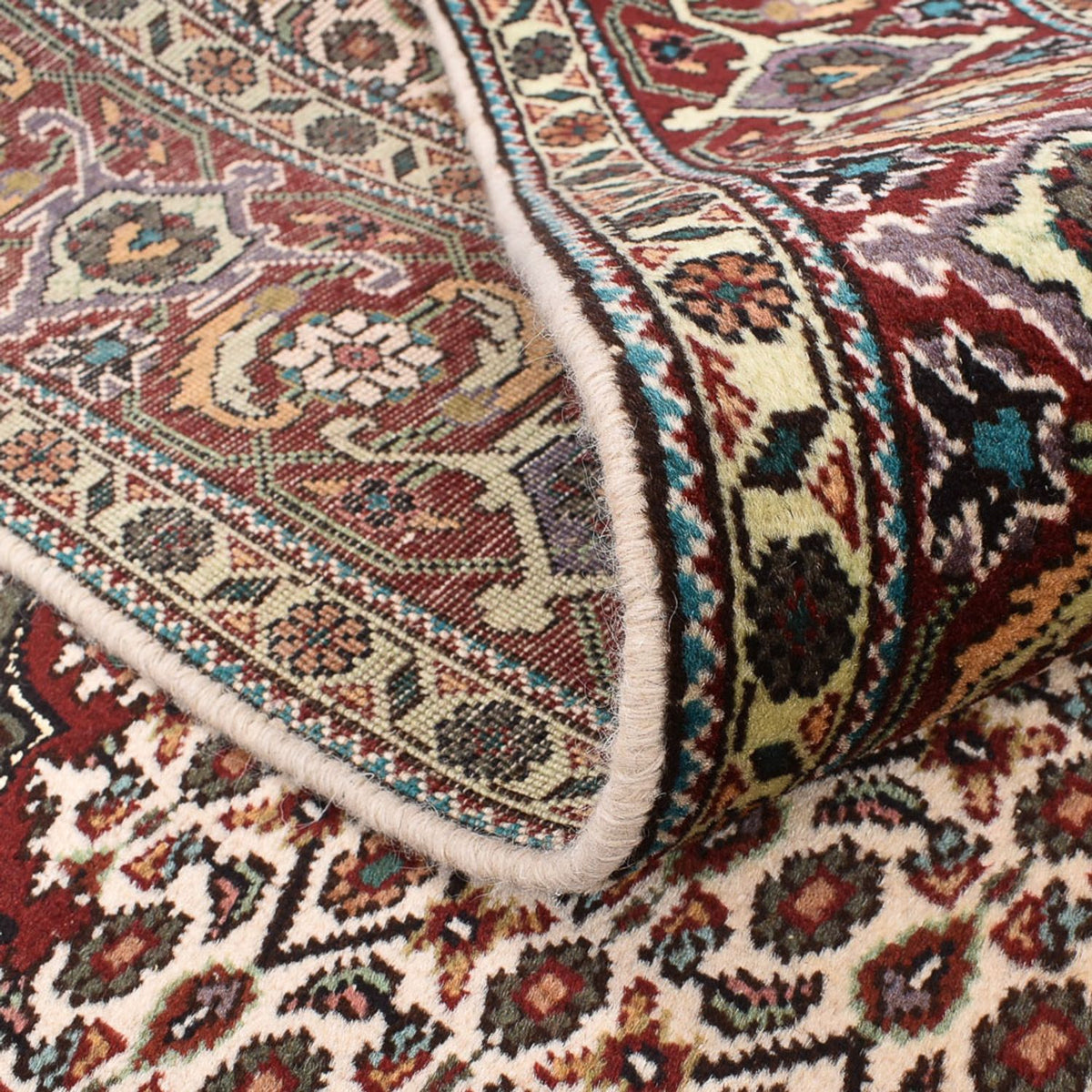 Perzisch tapijt - Tabriz - Royal vierkant  - 199 x 198 cm - lichtbruin