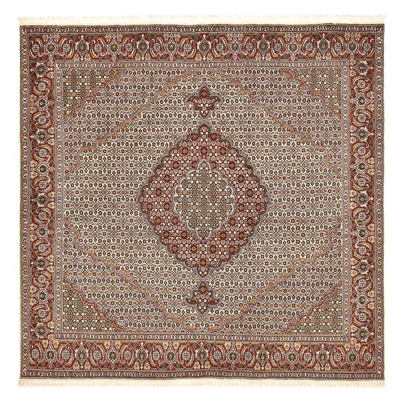 Perzisch tapijt - Tabriz - Royal vierkant  - 205 x 204 cm - lichtbruin