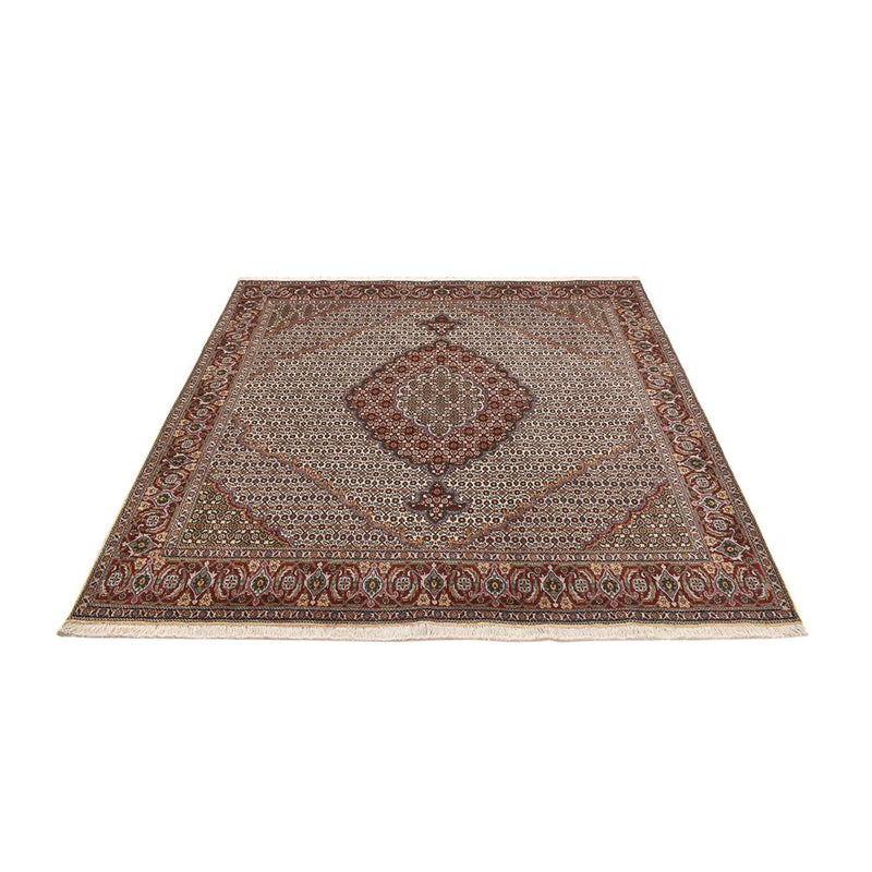Perzisch tapijt - Tabriz - Royal vierkant  - 205 x 204 cm - lichtbruin