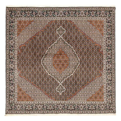 Perzisch tapijt - Tabriz - Royal vierkant  - 203 x 203 cm - bruin